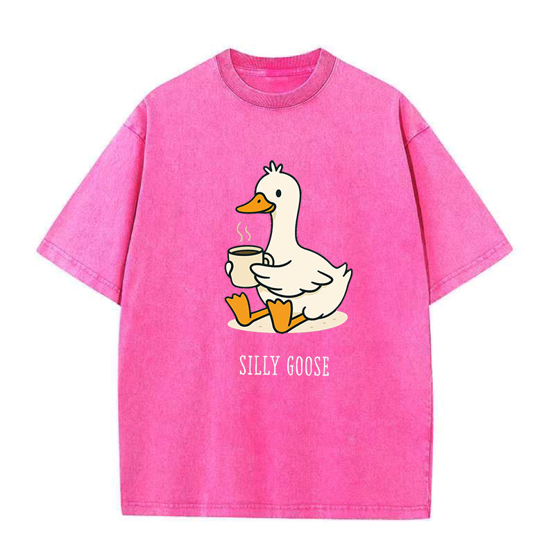Funny Goose with Coffee Unisex Tee