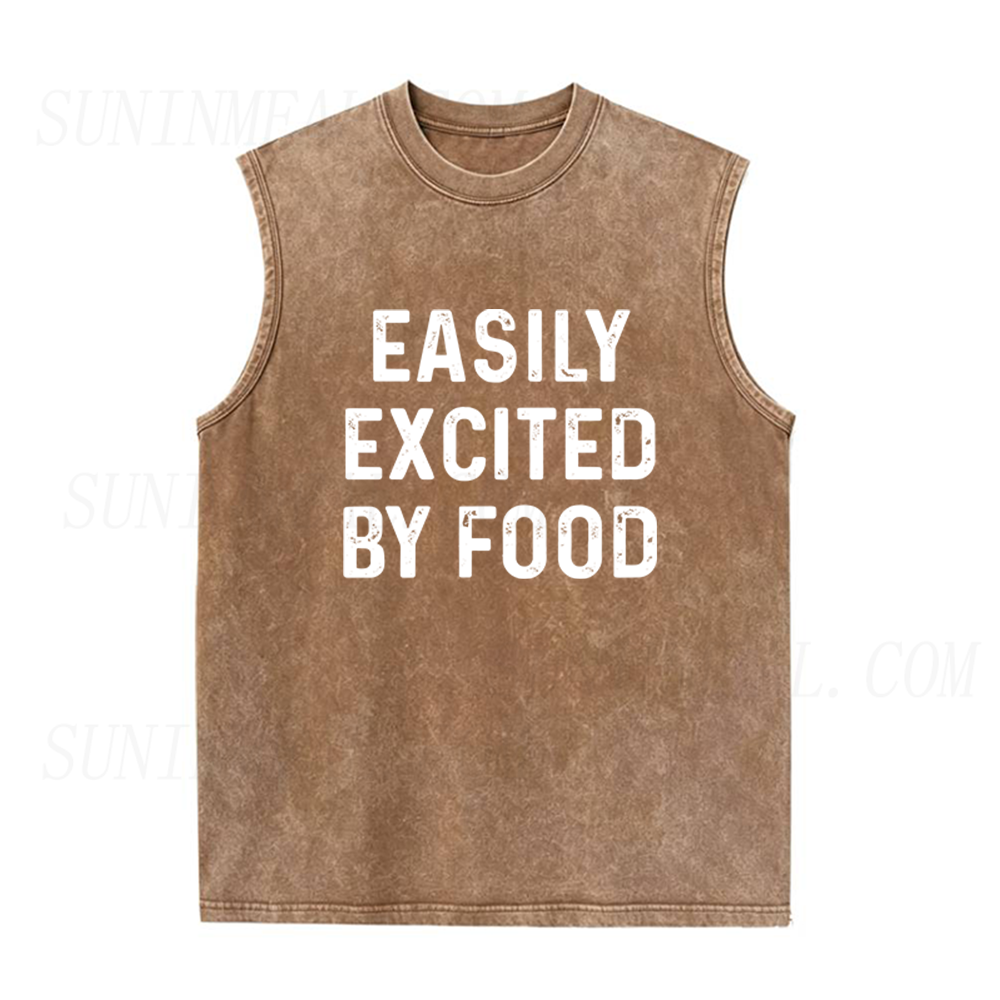 Easily Excited By Food Unisex Tank Top
