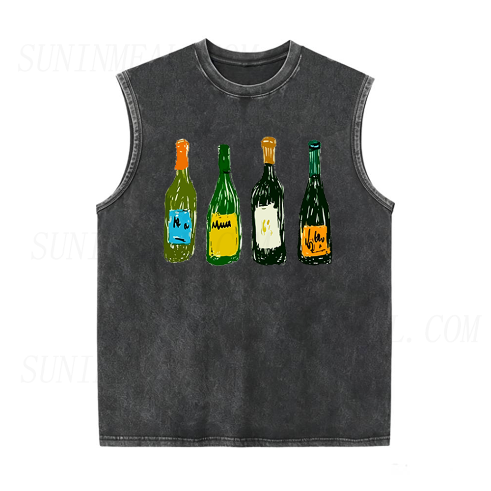 Wine Bottles Unisex Tank Top
