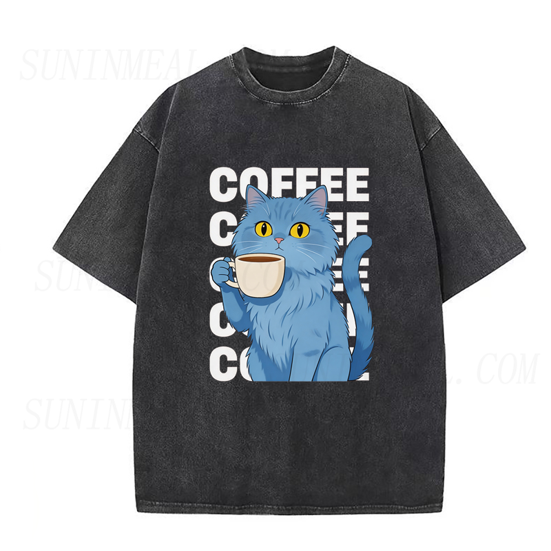 Coffee Cat Unisex Tee