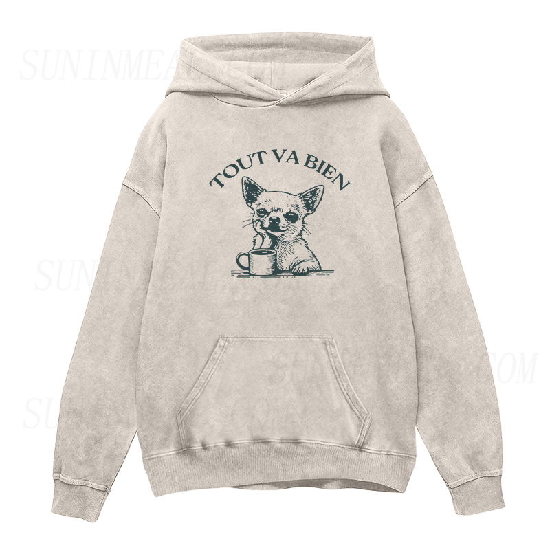 Chihuahua with Coffee Unisex Hoodie