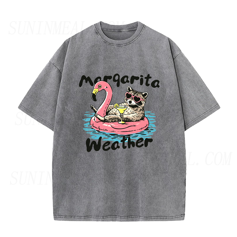 Margarita Weather Raccoon Unisex Tee