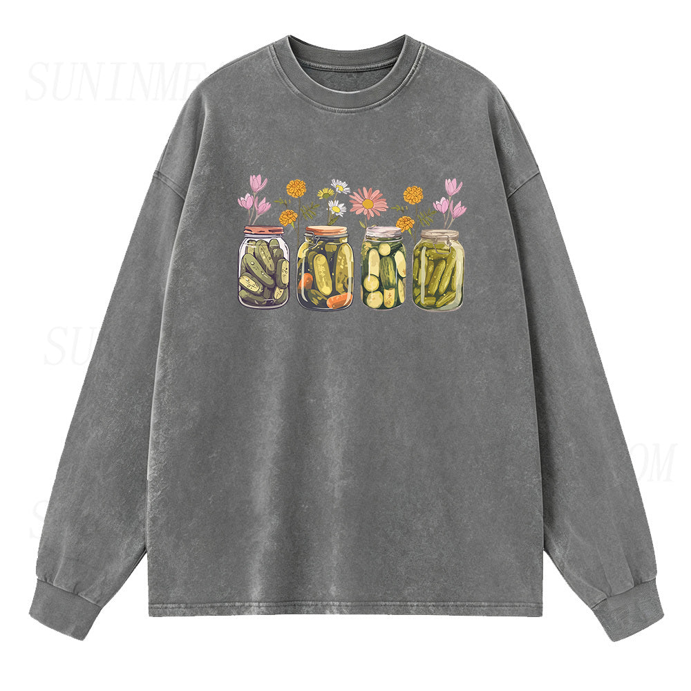 Vintage Canned Pickles Sleeve Unisex Tee
