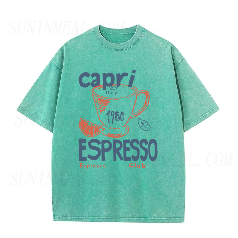 カプリイタリアエスプレッソクラブユニセックスTシャツ