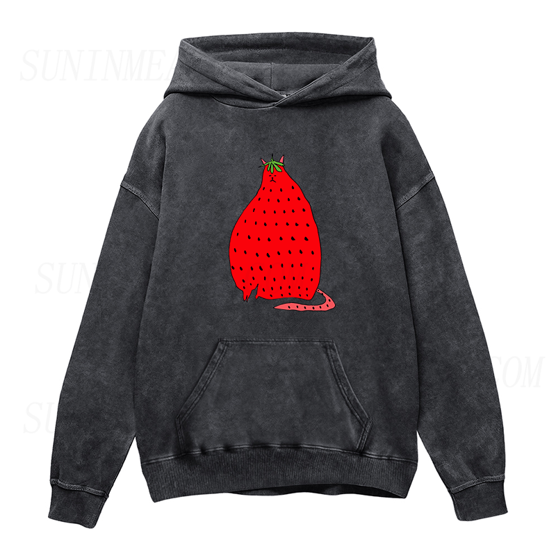 Strawberry Cat Unisex Hoodie