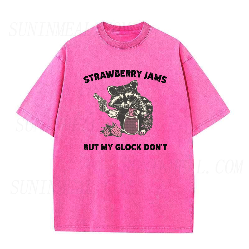 Vintage Strawberry Jams But My Glock Dont Tee