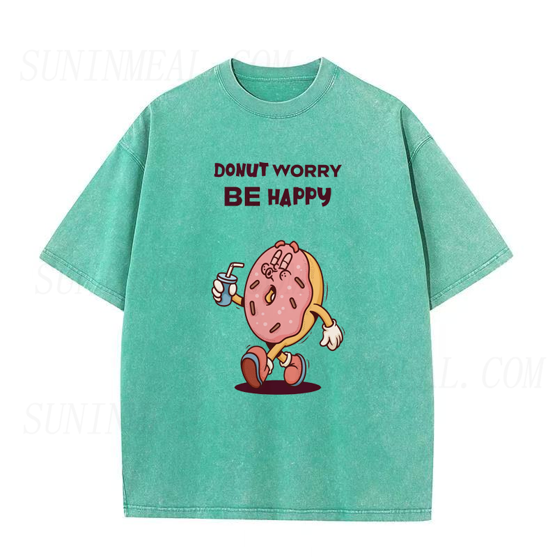 Donut Worry Be Happy Unisex Tee