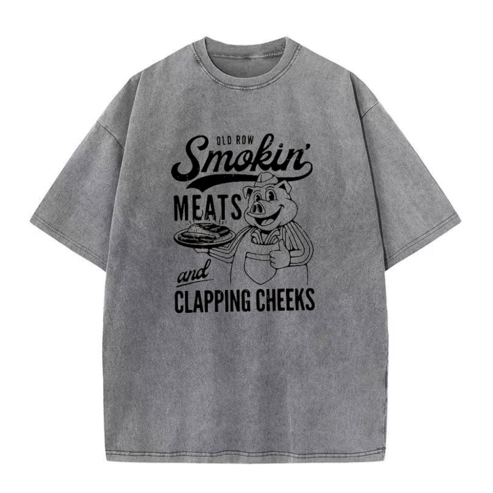 Old Row Smokin' Meats And Clapping Cheeks Unisex Tee