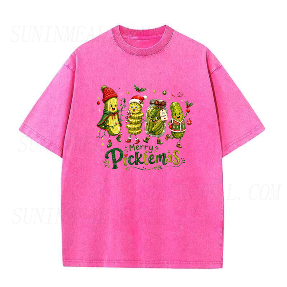 Merry Picklemas Christmas Pickle Unisex Tee