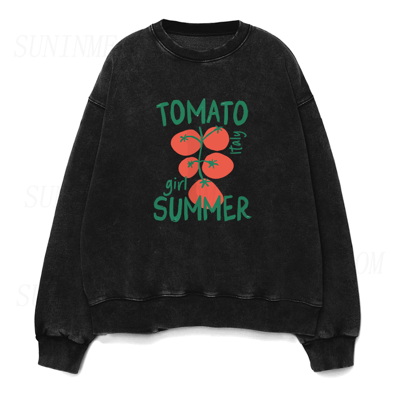 Tomato Girl Summer Unisex Crewneck Sweatshirt