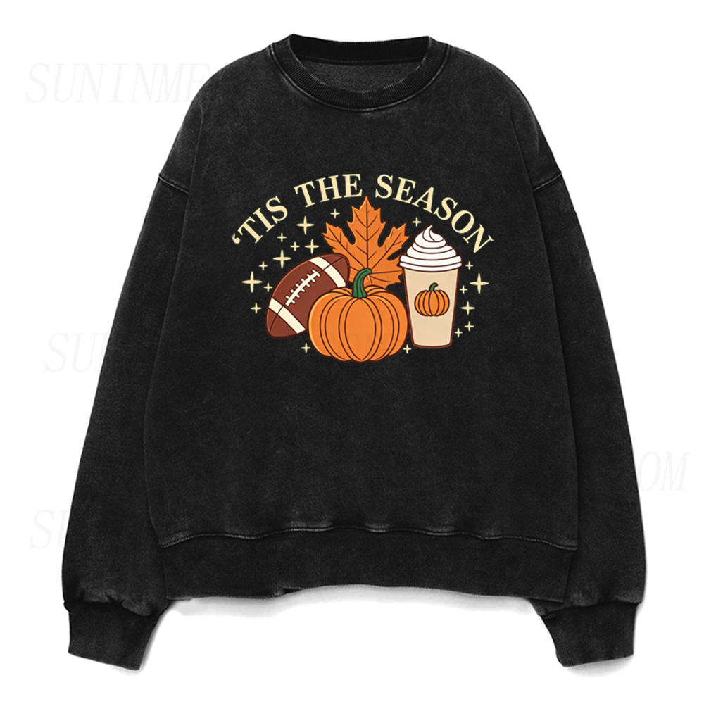 Tis The Season Pumpkin Spice Latte Unisex Crewneck Sweatshirt
