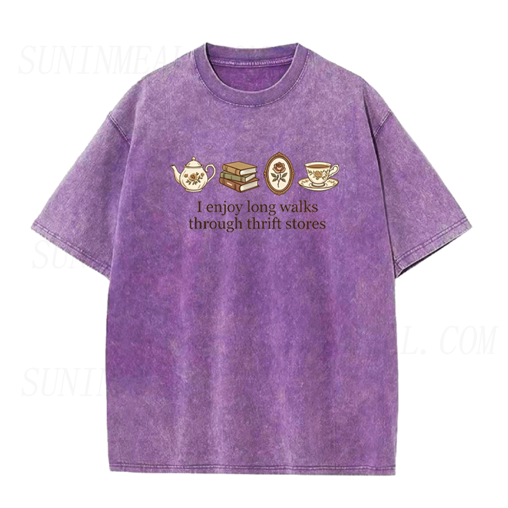 I Enjoy Long Walks Through Thrift Stores Unisex Tee