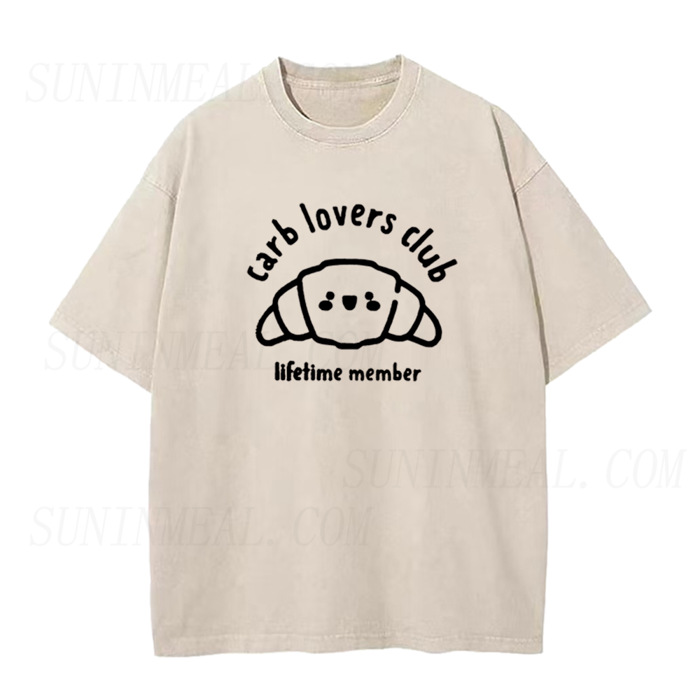 Carb Lovers Club Lifetime Member Croissant Unisex Tee