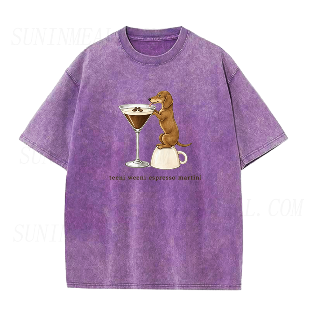 Dachshund Espresso Martini Unisex Tee