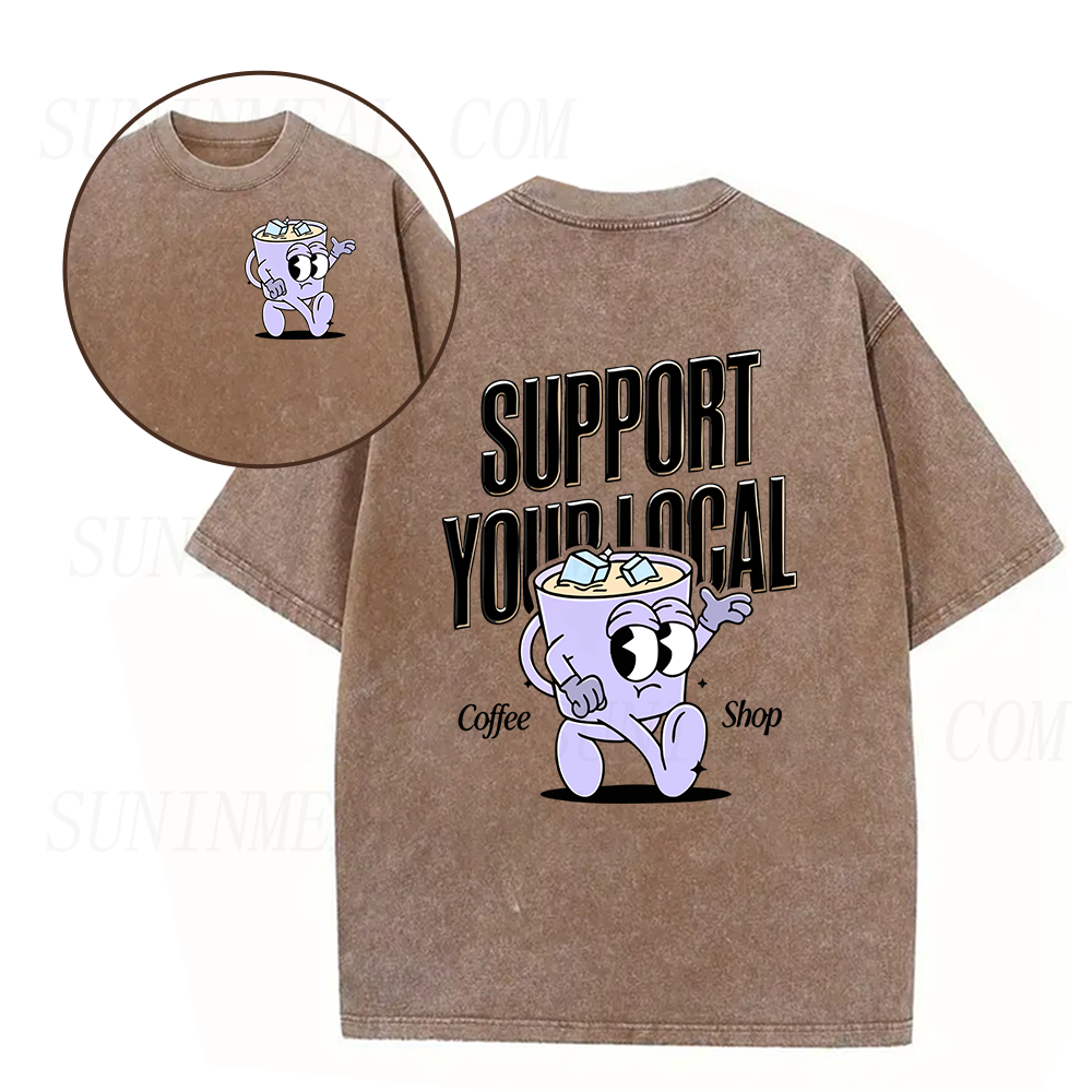 Support Your Local Coffee Shop Unisex Tee