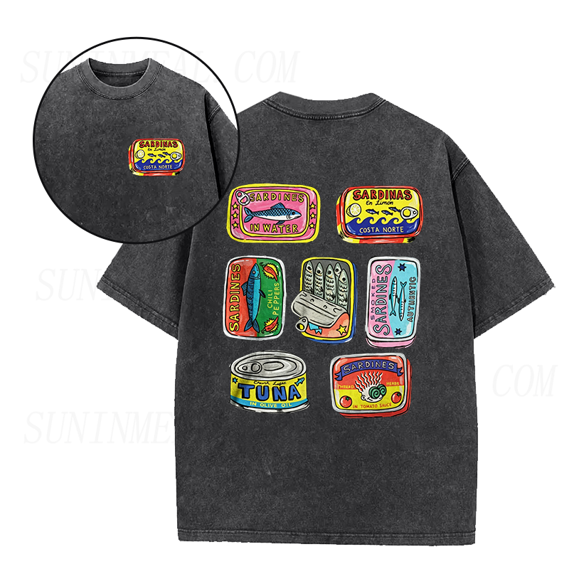 Vintage Sardine Cans Unisex Tee