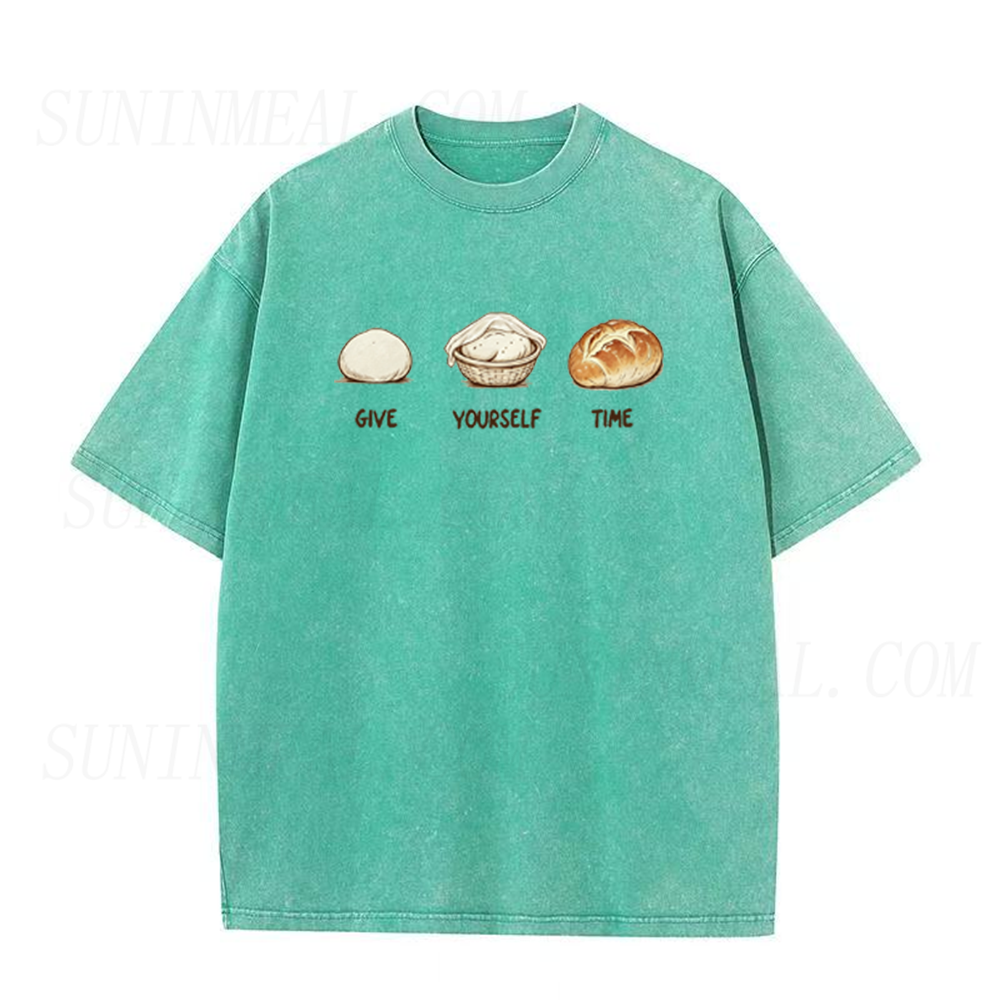 Give Yourself Time Bread Rising Graphic Unisex Tee