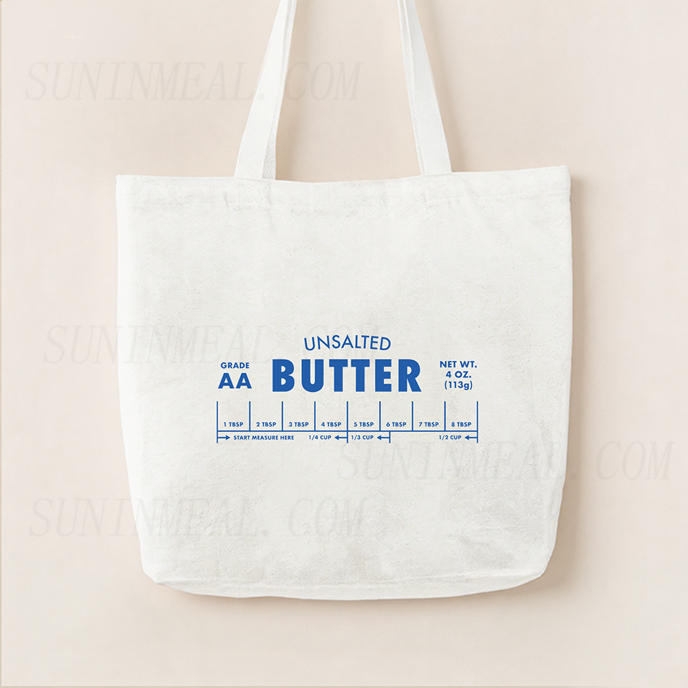 Unsalted Butter Canvas Tote Bag