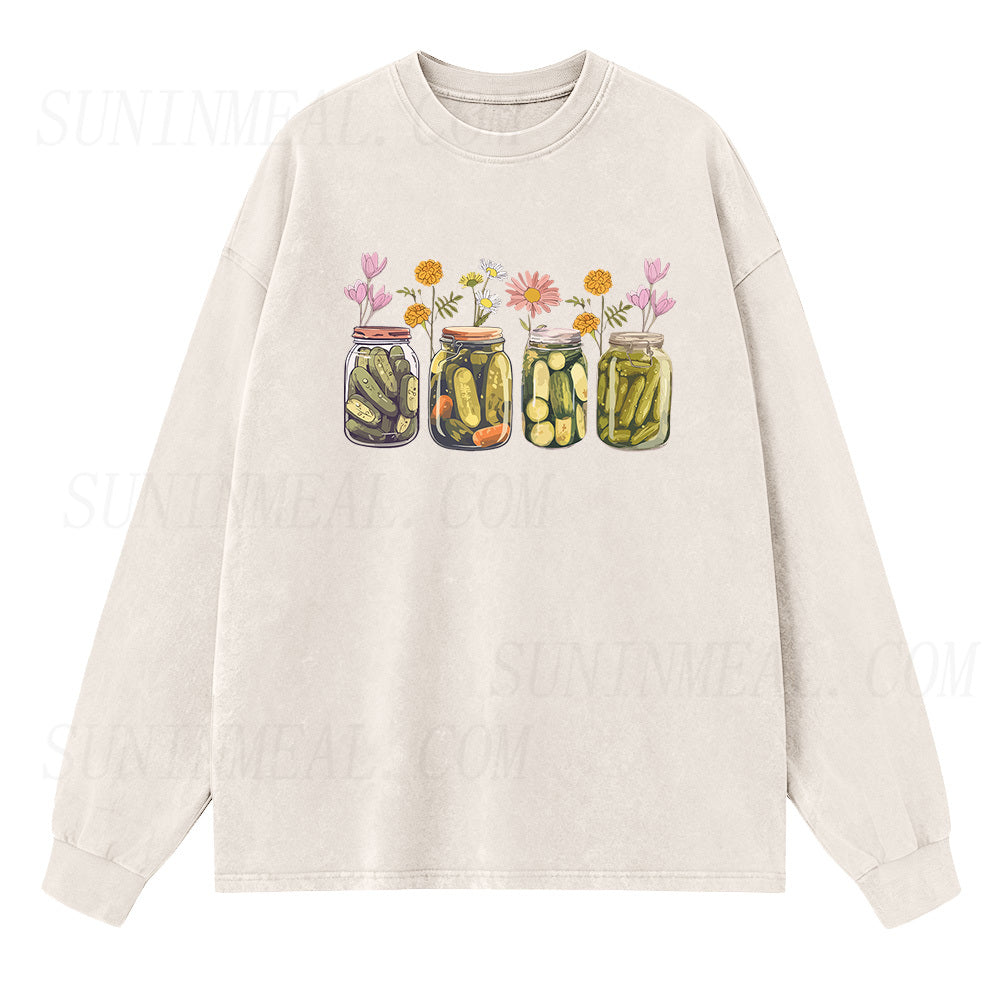Vintage Canned Pickles Sleeve Unisex Tee