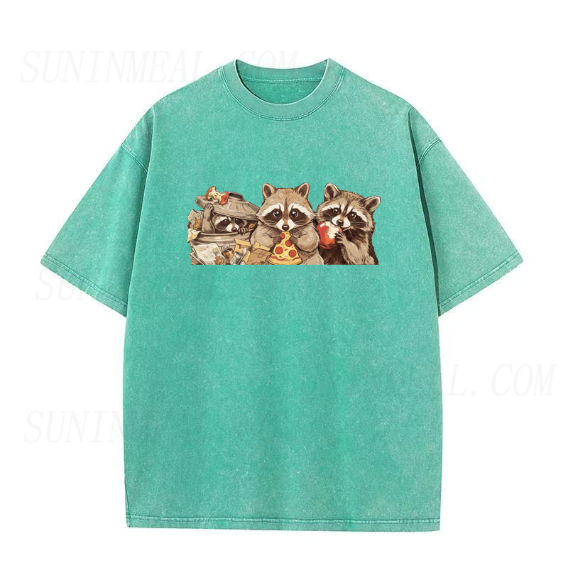 Raccoon Pizza Time Unisex Tee