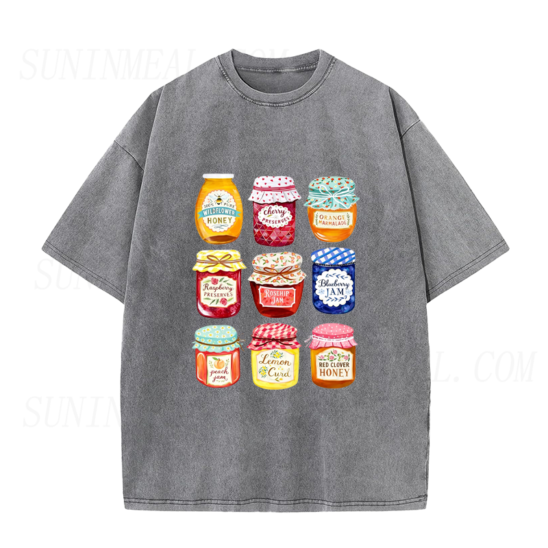 Vintage Preserves & Honey Jars Unisex Tee