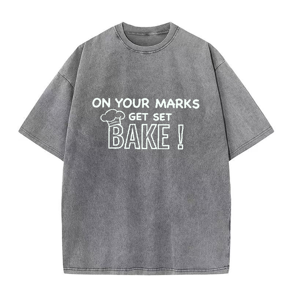 On Your Marks Get Set Bake Unisex Tee