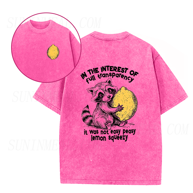 Raccoon & The Hard Lemon Squeeze Unisex Tee
