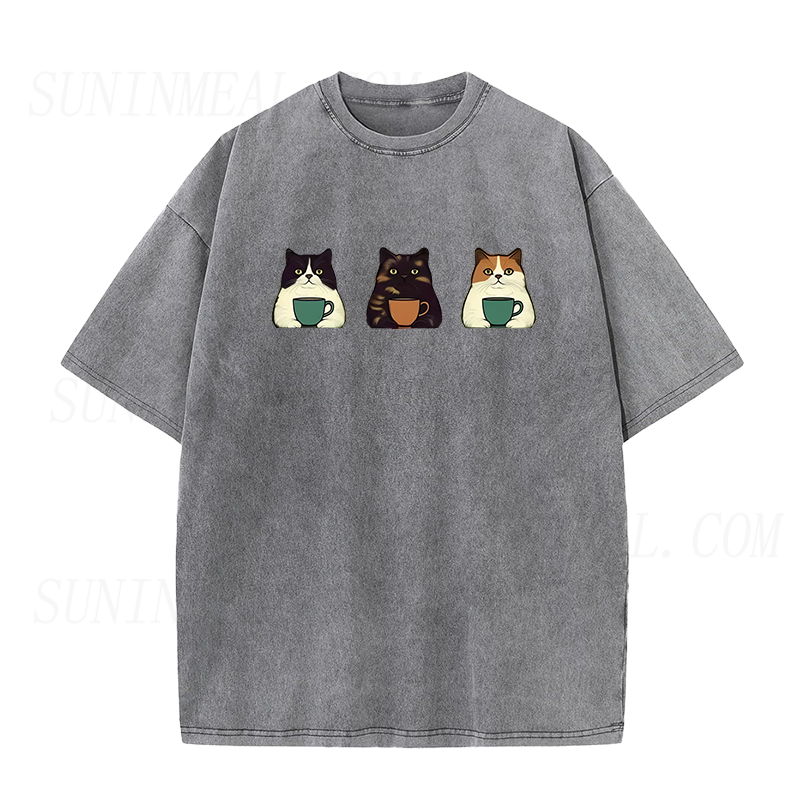 cat coffe Unisex Tee