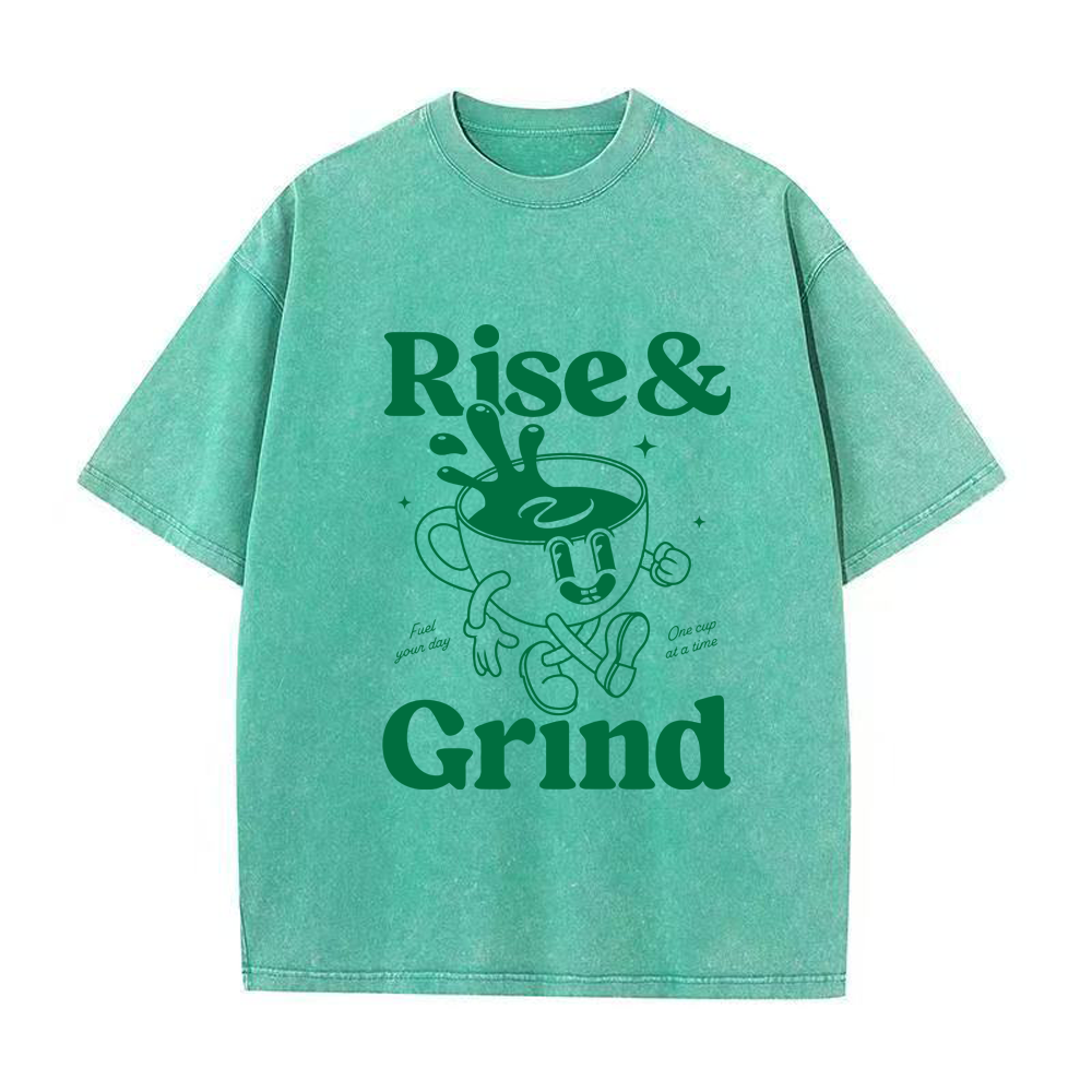 Rise and grind green coffee Unisex Tee