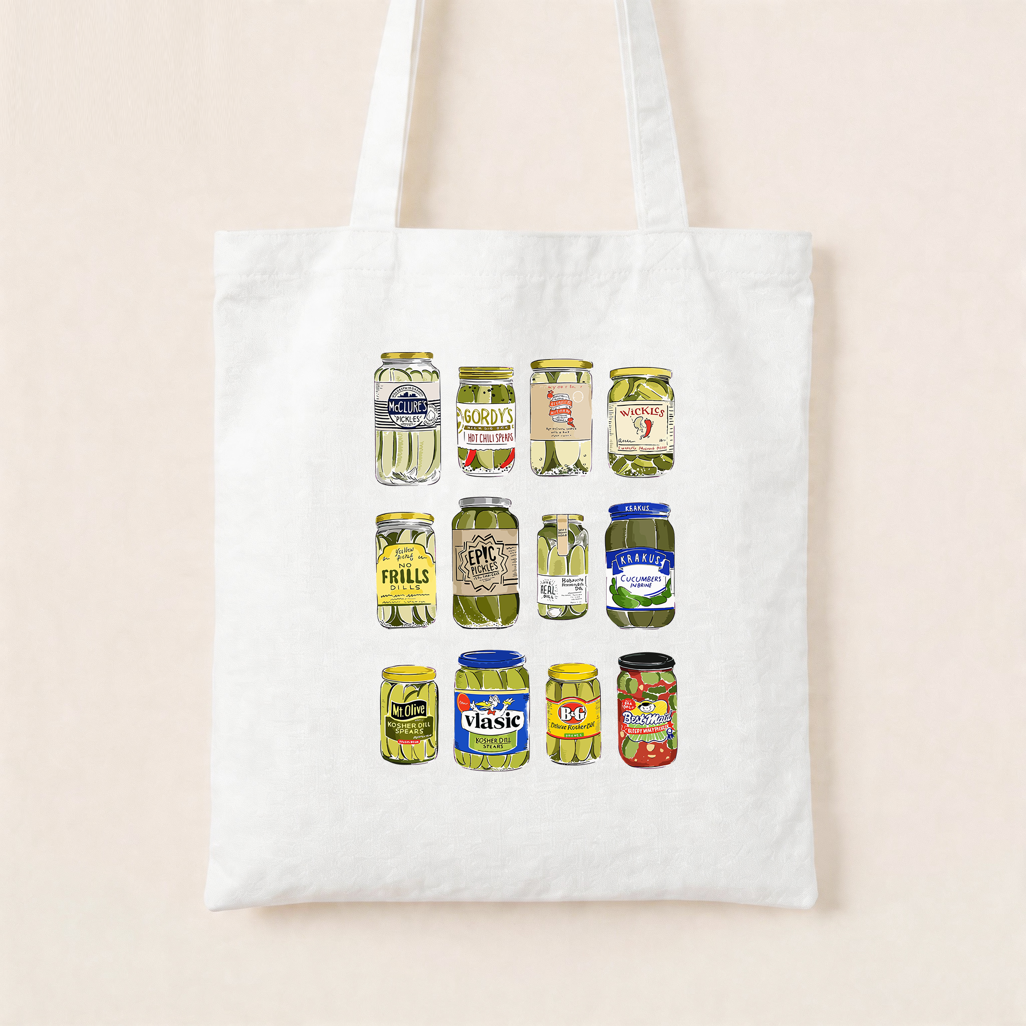 Pickle Canvas Tote Bag
