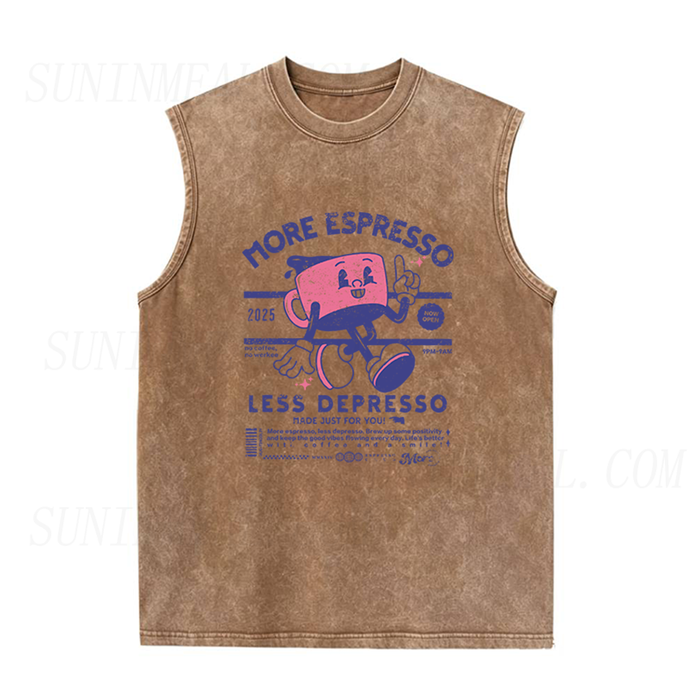 More Espresso Less Depresso Unisex Tank Top