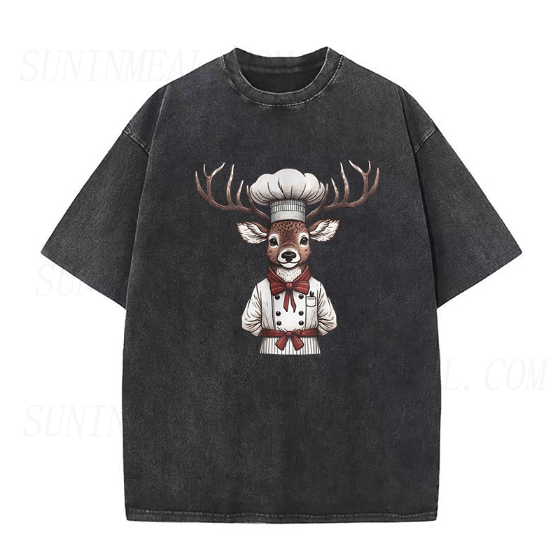 Whimsical Chef Deer Unisex Tee