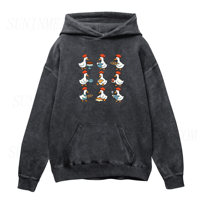 Cute Goose Baking Unisex Hoodie