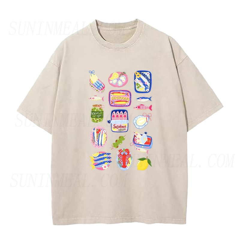 Vintage Sardine&Summer Vibes Unisex Tee