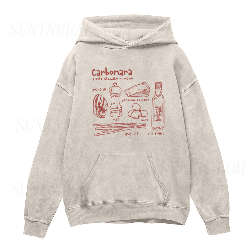 Carbonara Roma Pasta Unisex Hoodie