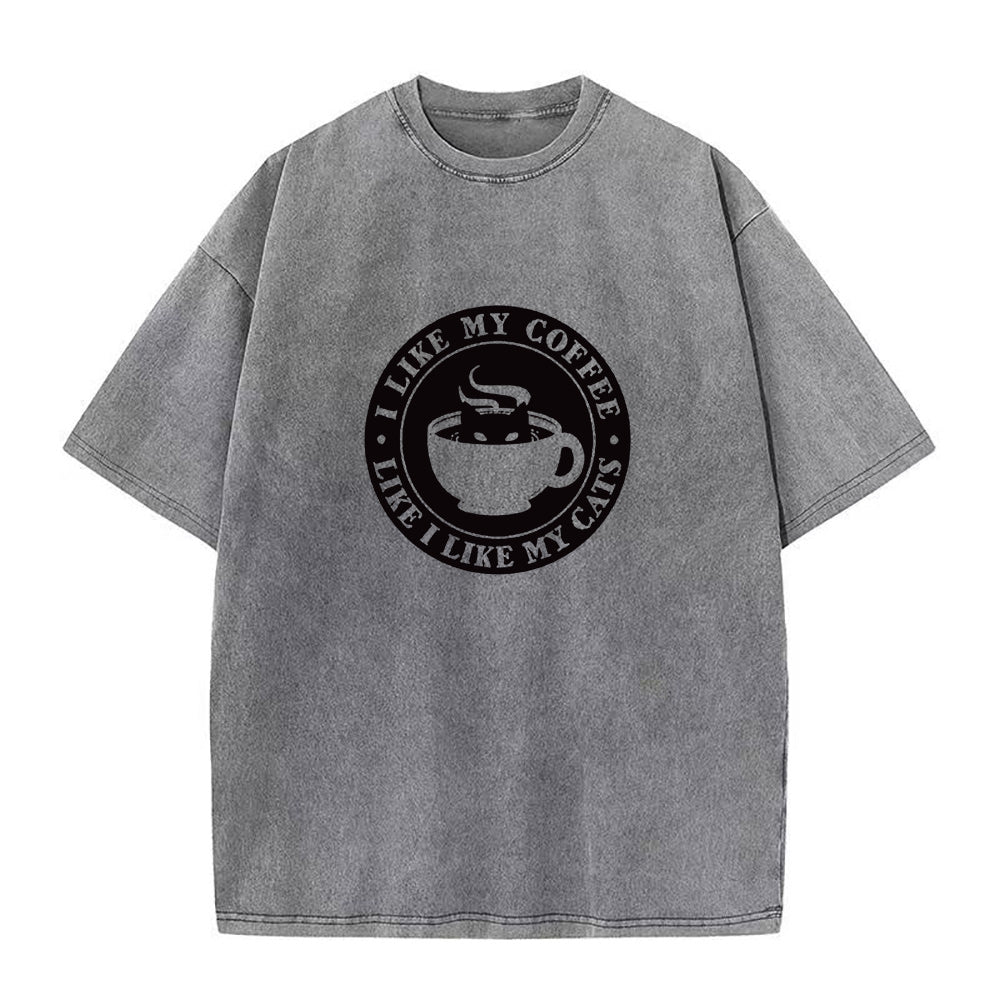 I like my coffee like I like my cat Unisex Tee