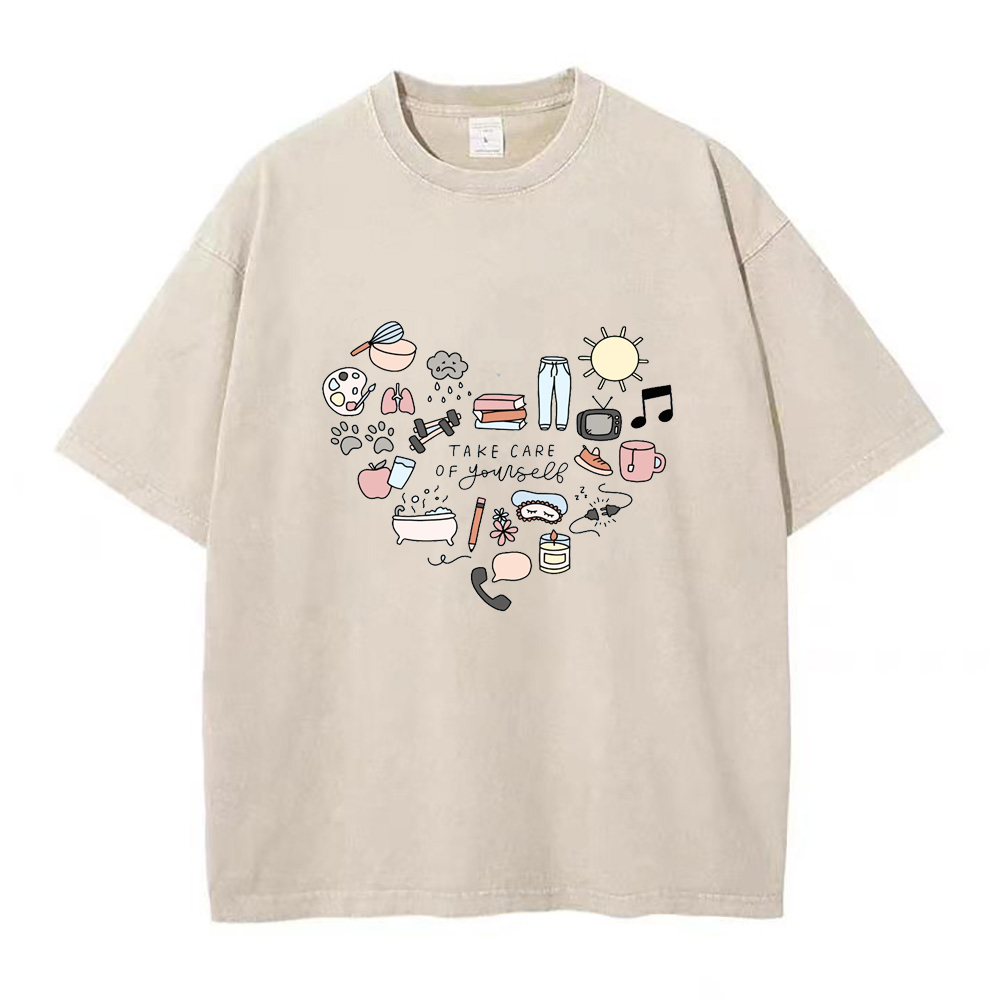 Take Care of Yourself Heart Unisex Tee