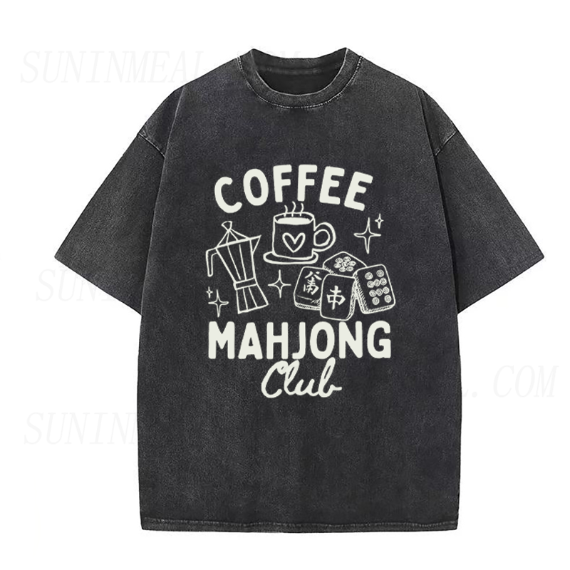 Mahjong and Coffee Unisex Tee
