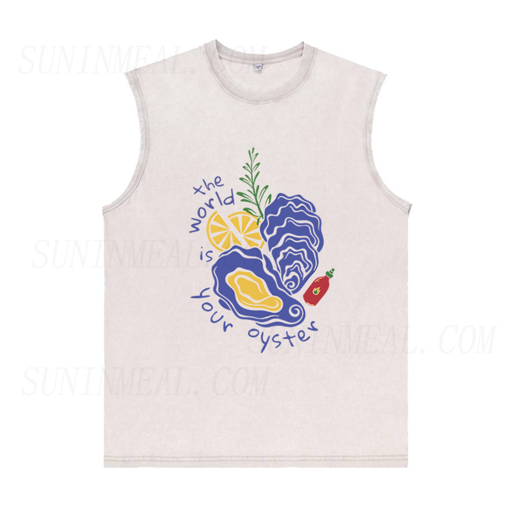 The World Is Your Oyster Unisex Tank Top