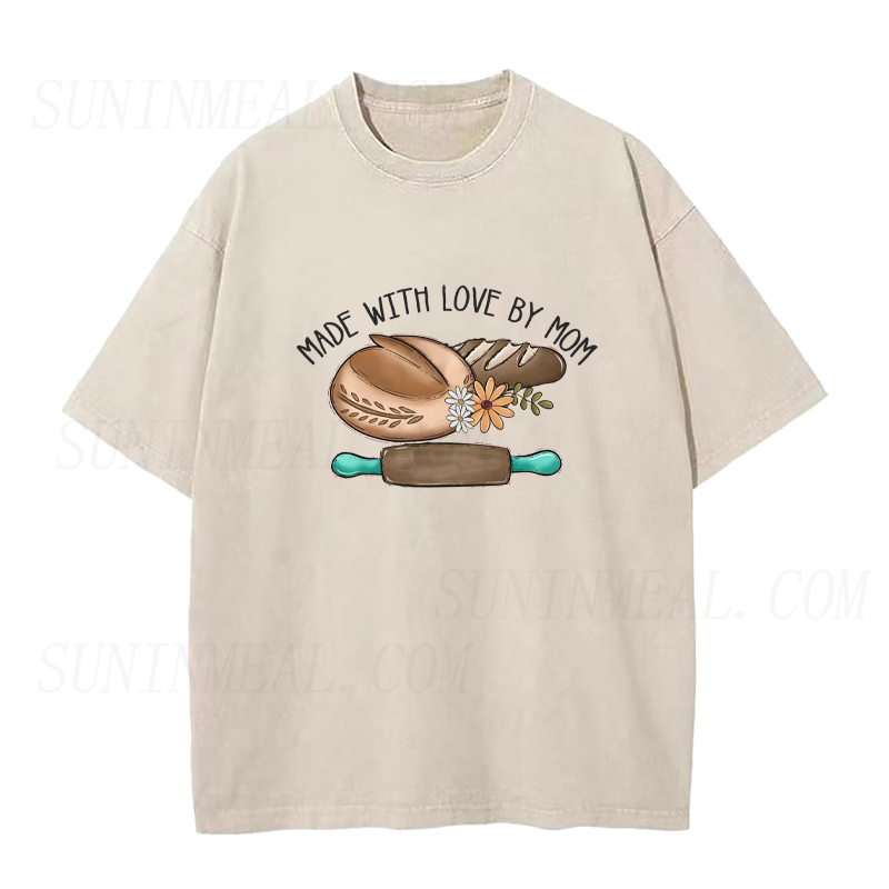 Made with Love Baked By Mom Unisex Tee