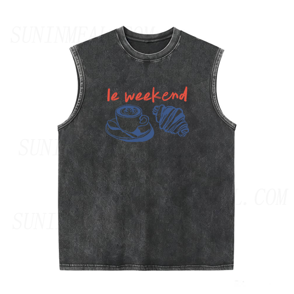 Le Weekend Coffee Unisex Tank Top