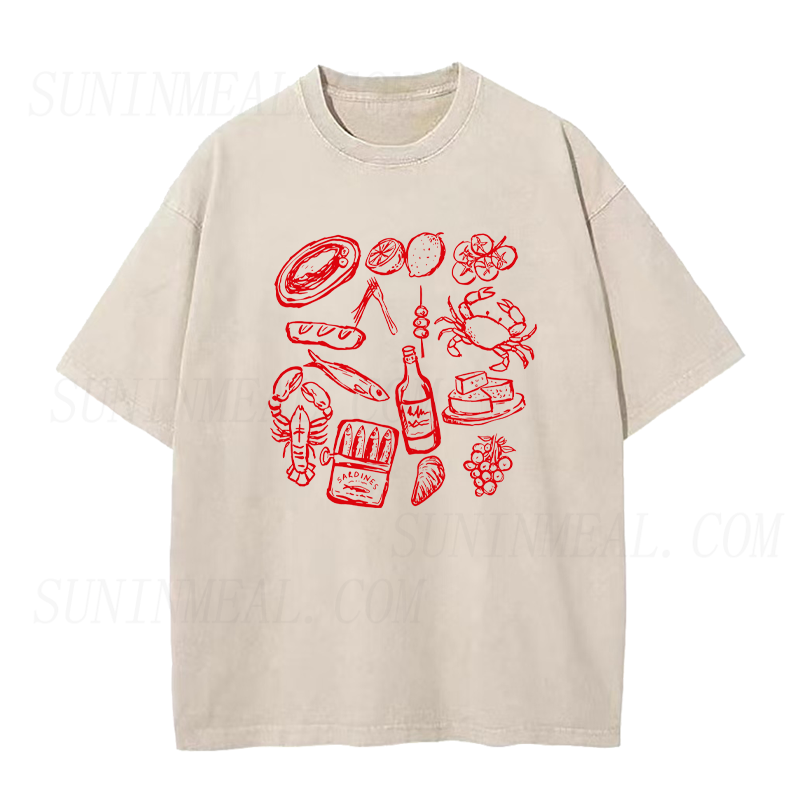 Wine & Seafood Hour Unisex Tee