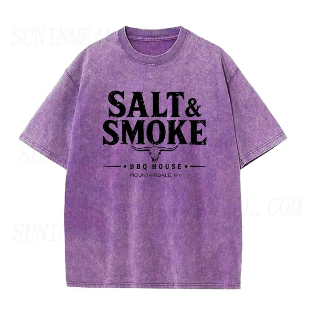 Salt & Smoke BBQ House Longhorn Skull Unisex Tee