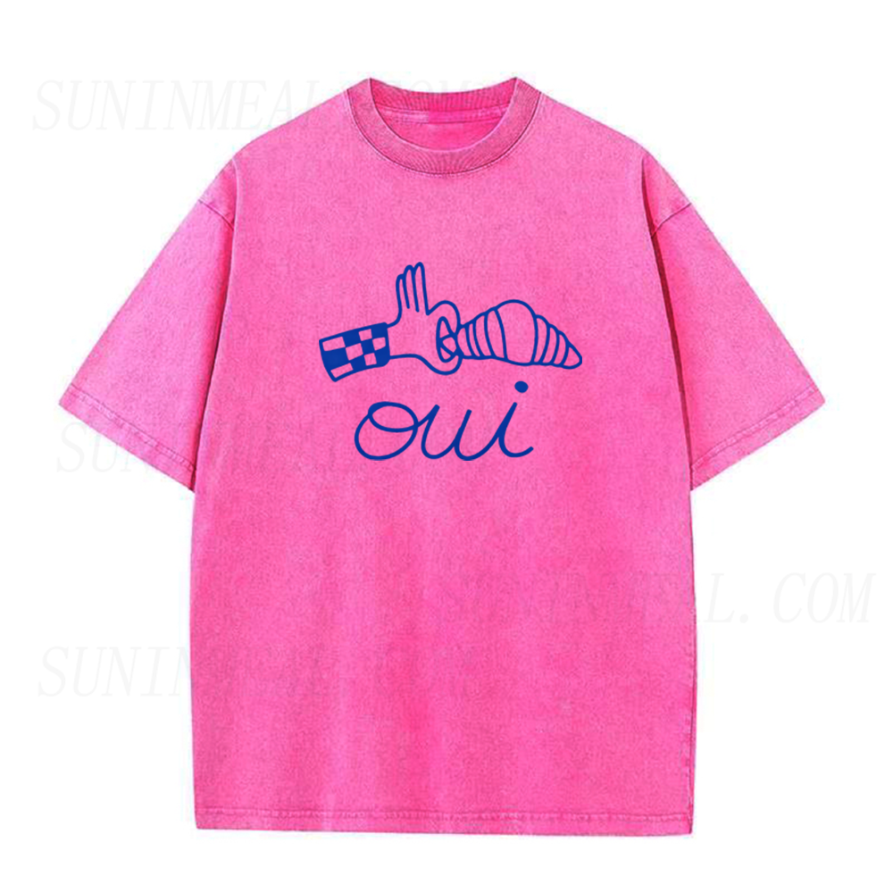 Oui Croissant French Unisex Tee