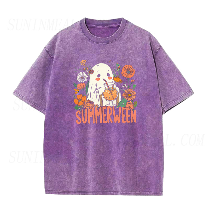 Ghost Summer Halloween Unisex Tee