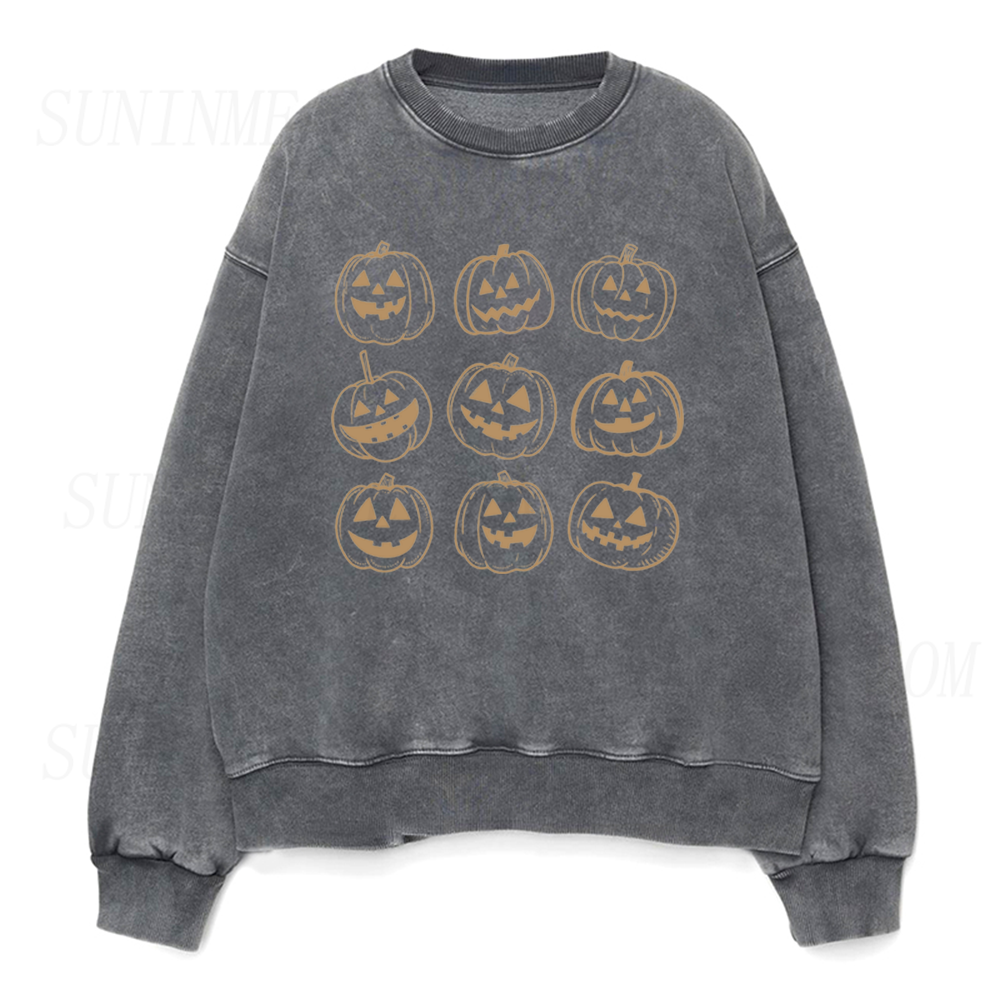 Halloween Pumpkin Unisex Crewneck Sweatshirt