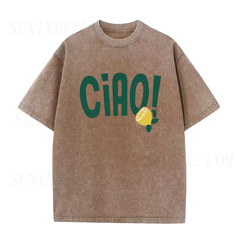 Retro Ciao Italian Lemon Unisex Tee