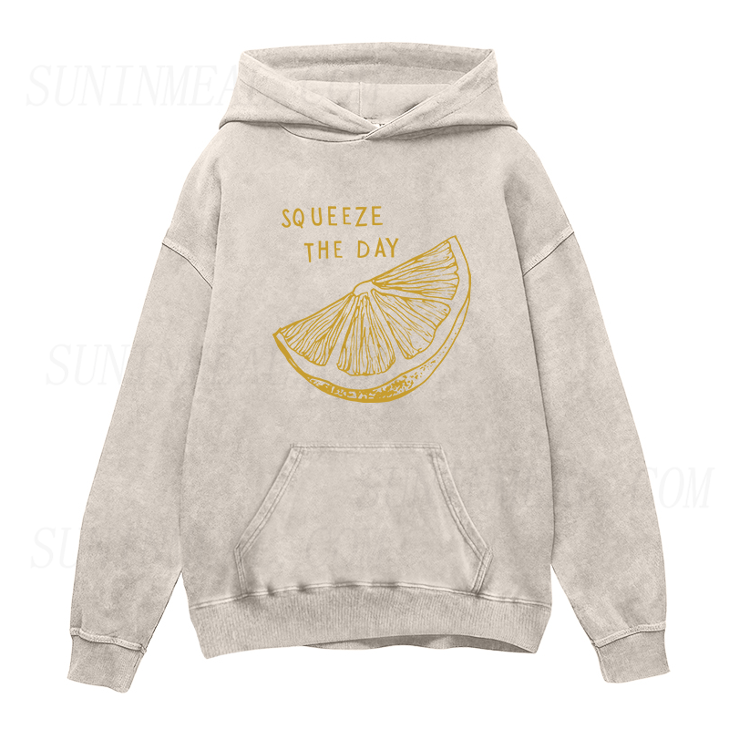 Squeeze the Day lemon Unisex Hoodie