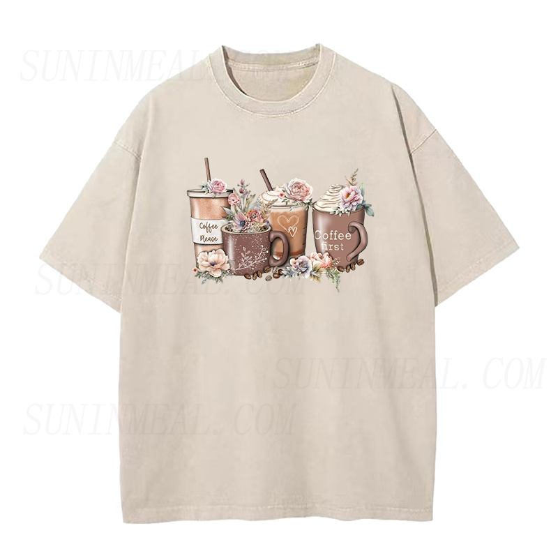 Coffee First Coffee Please Unisex Tee