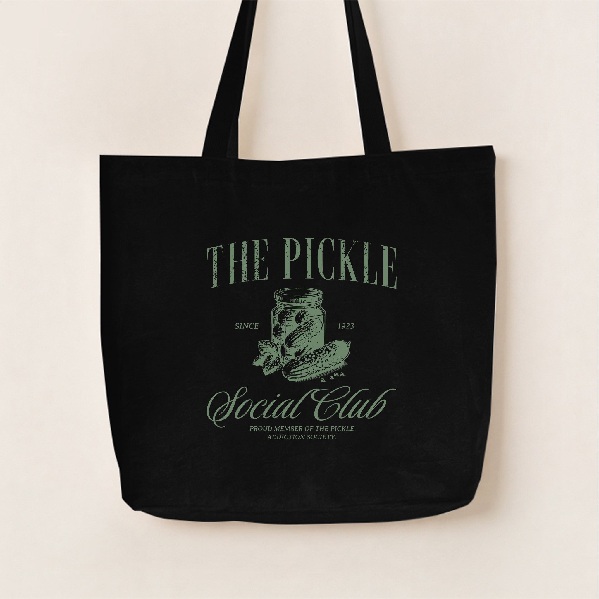 The Pickle Social Club Canvas Tote Bag